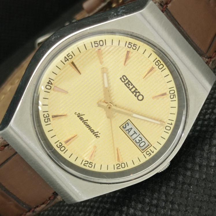 

USED VINTAGE SEIKO AUTOMATIC 6309A JAPAN MENS D/D GOLDEN WATCH 608h-a316664-2 SKU608h-a316664