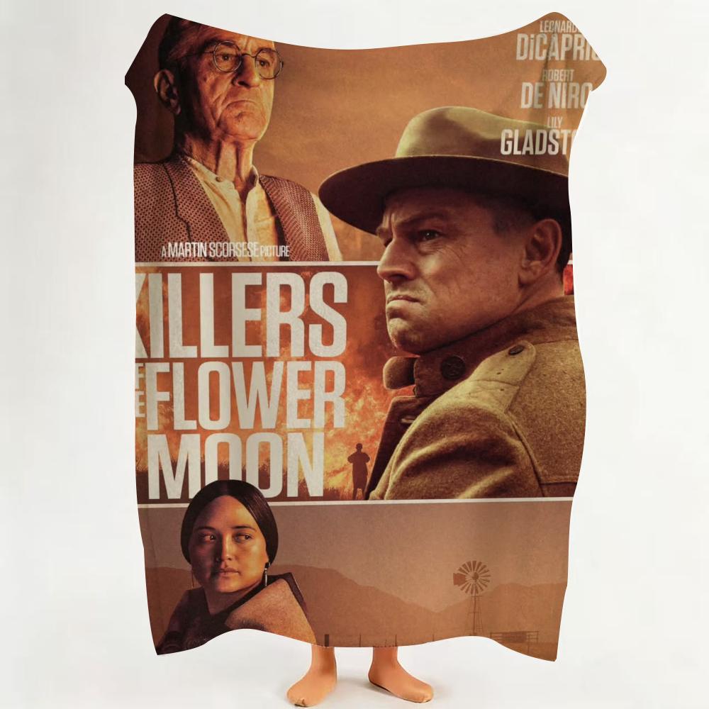 

Movie K Killers o of t the F Flower M Moon Throw Flannel Throw Blanket Suitable for Sofa Living Room Bedroom 75cmx90cm