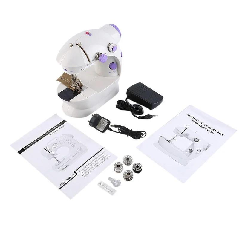 New Multifunction Electric Mini Sewing Machine Send Power Household Desktop With Led