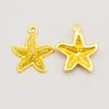 10/15PCS Gold Color Marine Life Charms Alloy Fish Mermaid Shell Conch Seahorse Octopus Pendant Bracelet Jewelry Making Accessory