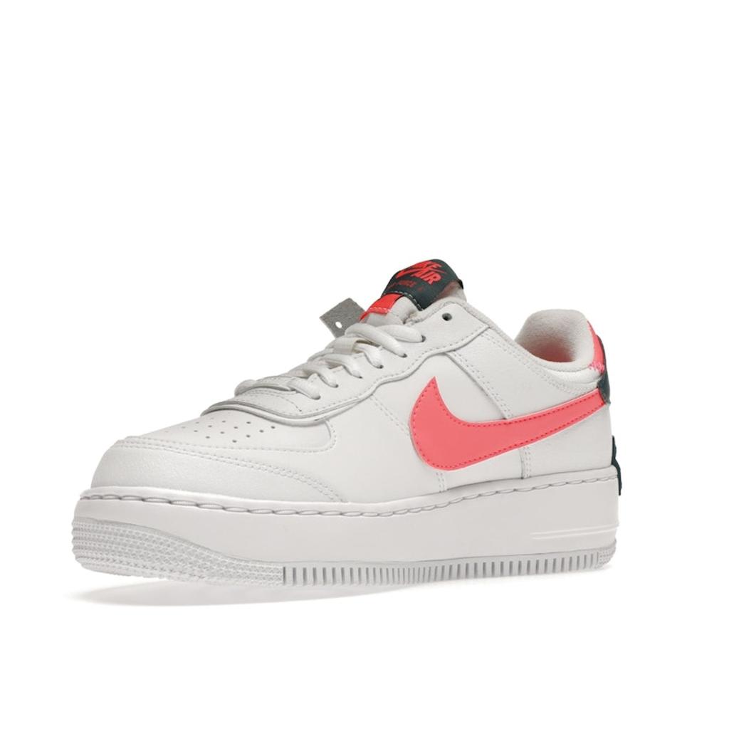 Nike Air Force 1 Shadow Weiß Solar Rot Damen Sneakers Dunkel-Blaugrün-Grün DB3902-100