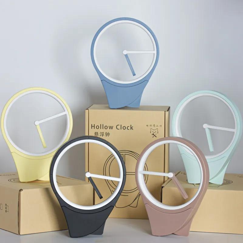 Orologio Galleggiante Senza Lancette, Decorazione da Tavolo Moderna Elegante e Semplice con un'Estetica Avanzata per Casa o Ufficio