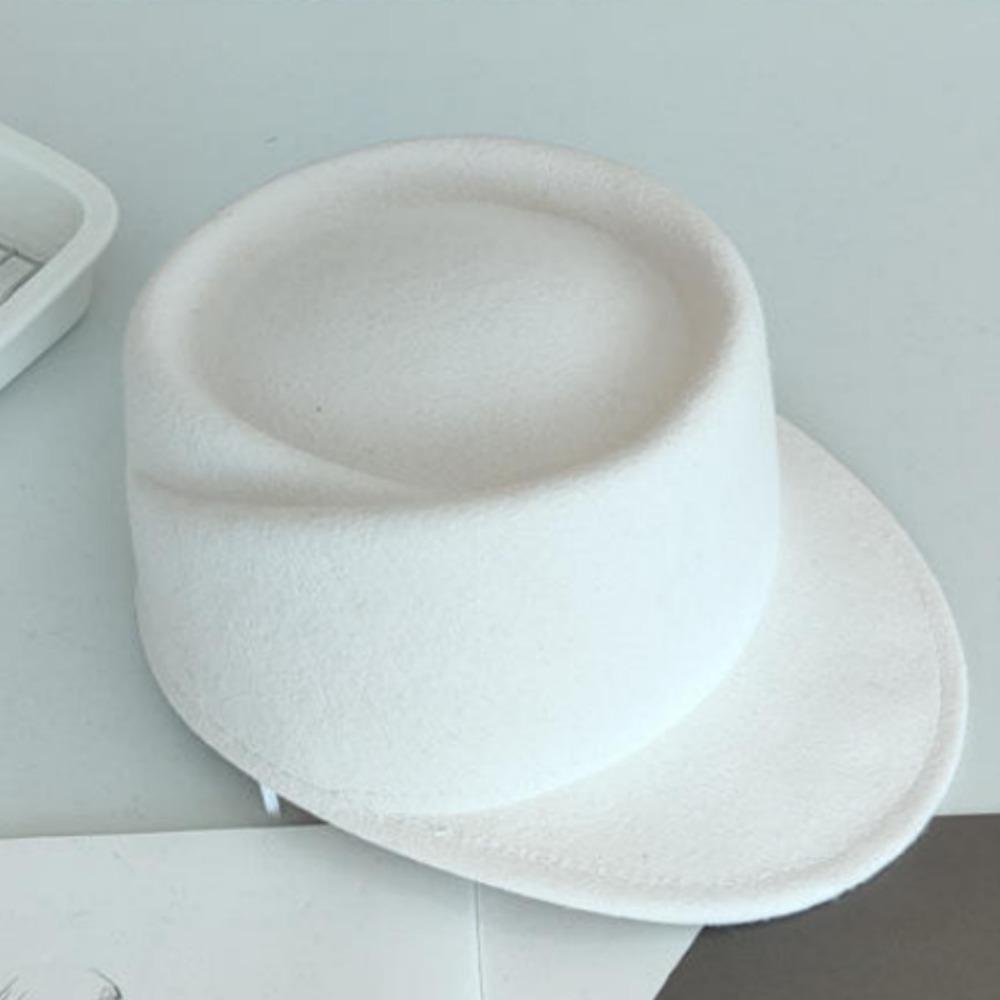 Elegant Wool Equestrian Hat Retro Wool Topper Hat Fashion Woolen Felt Hat Masquerade Party