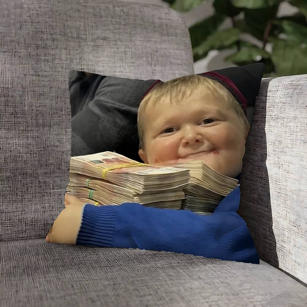 Hasbik Hasbulla Meme Throw Pillow Case For 45cm 40cm 55cm 50cm 30cm Square Car Pillowcase Shell