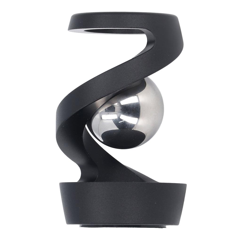 Desktop Suspended Gyroscope Reduce Anxiety Silver Bead Aluminium Alloy Rotating Gyroscope Desk Toy