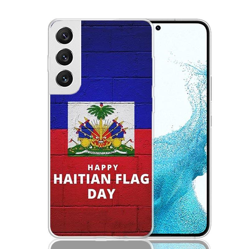 Haiti Haitian Flag Phone Case For Samsung Galaxy S26 S25 Edge S24 S23 FE S22 Ultra S21 Plus S20 + Fundas Cover Coque Galaxy S25