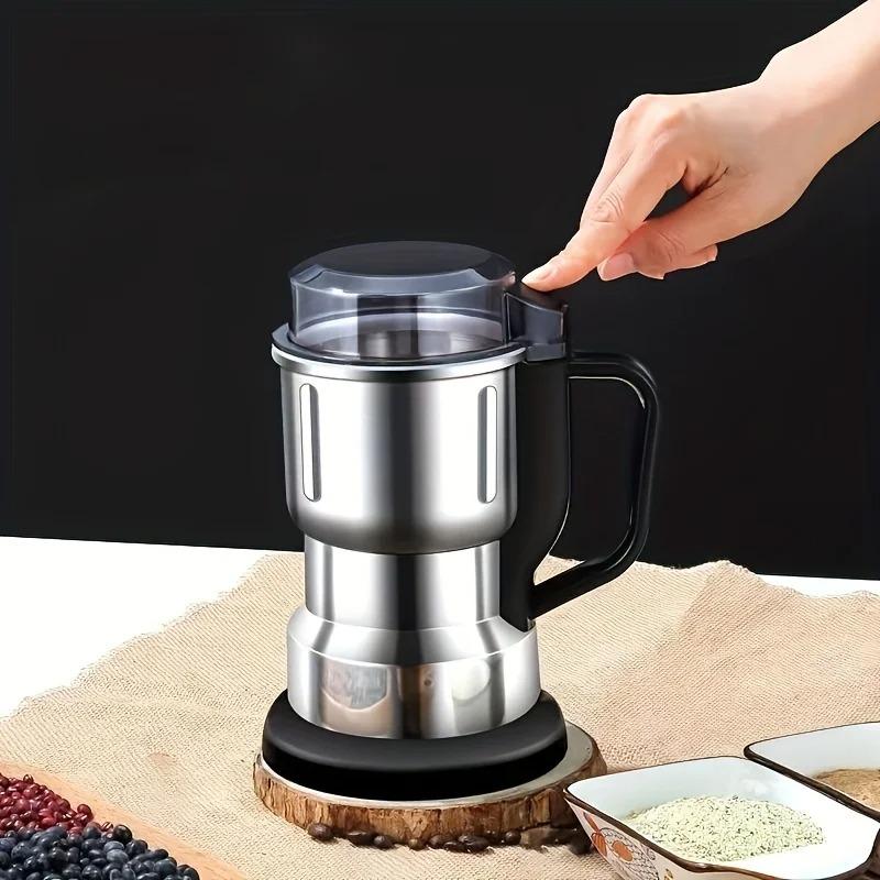 Multipurpose Grinding Portable Electric Coffee Grinder Household Stainless Steel Grinder for Seeds Spices Herbs Nuts EU Plug