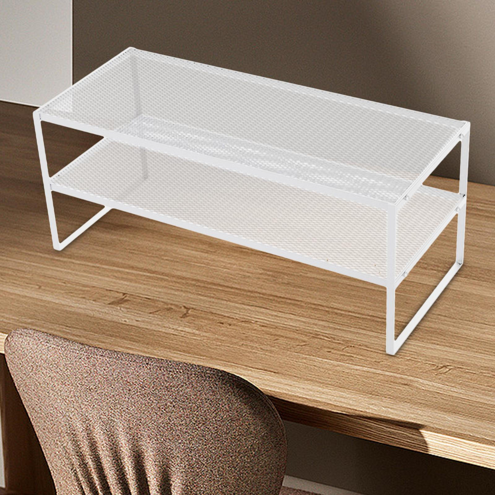 

Adjustable Computer Screen Riser Laptop Holder for Home Office Use 2 Layer White