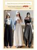 Women's Spring 2026 High-Waisted Lace-Up Wide-Leg Pants - Slimming, Casual, Floor-Length Scythe Style