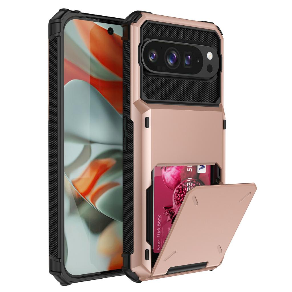 For Google Pixel 10 Pro/Pixel 10 Case PC+TPU Dual Layer Back Phone Cover with Card Holder