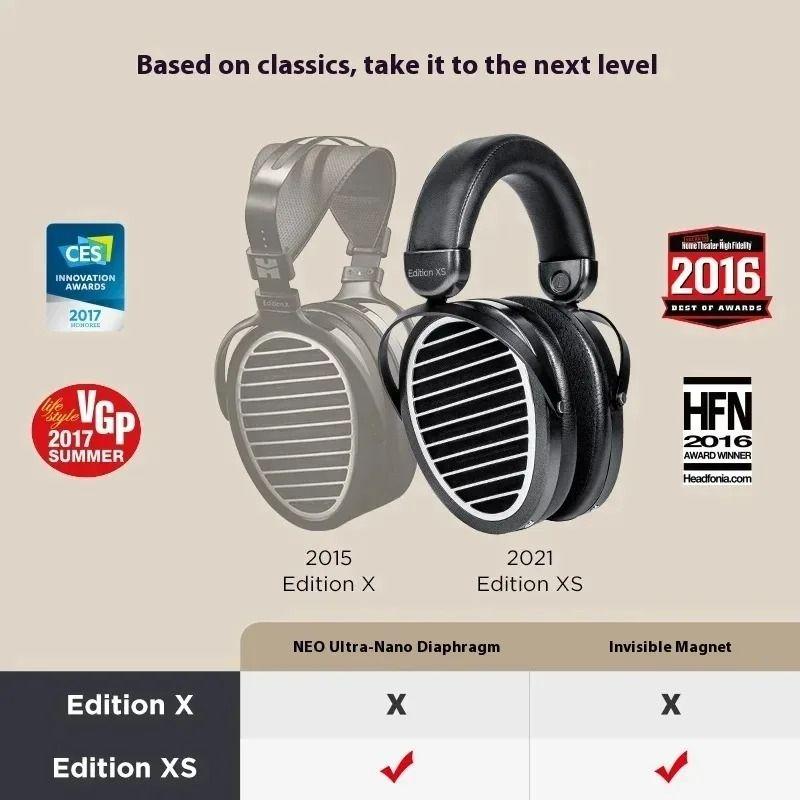 HIFIMAN Edition XS Full-Size Open-Back Wired Headphones with Stealth Magnets