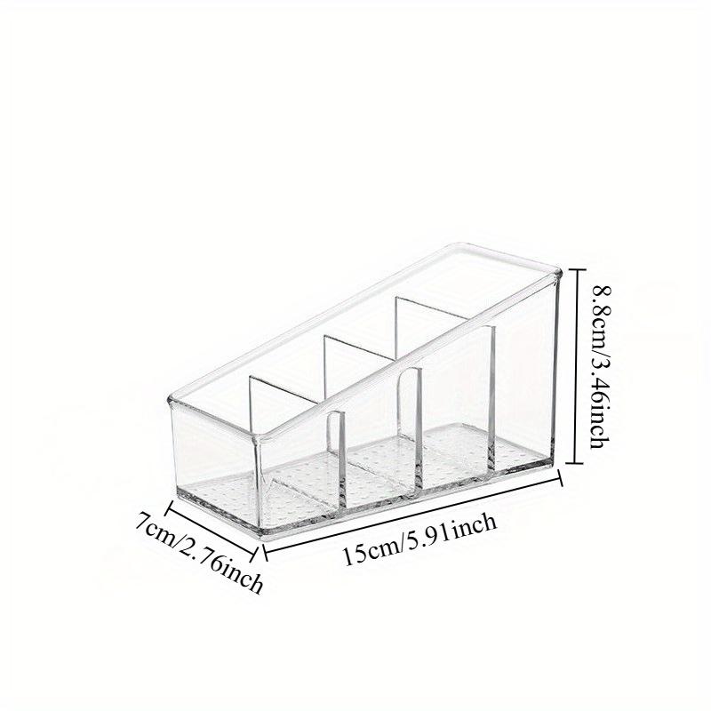 Plastic Trapezoidal Remote Control Storage Box Multifunctional Organizer Space Saving Desktop Storage Case for Home Office