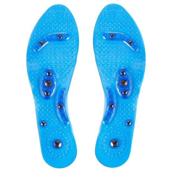 

Магнитные дышащие дезодорирующие массажные стельки против усталости, подушка для обуви 27cm синий