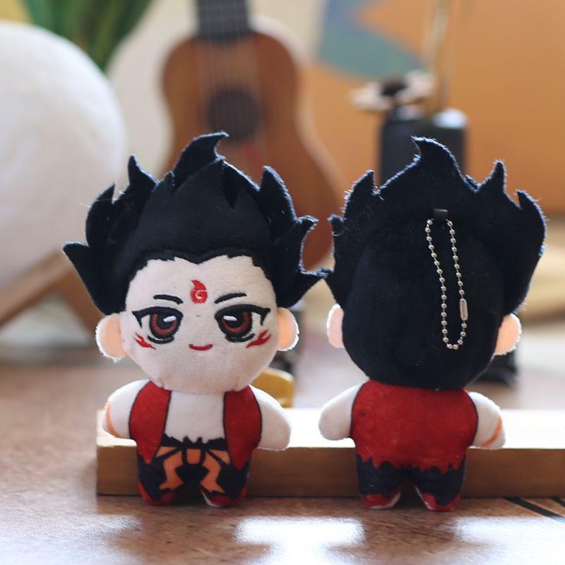 Plush Toy Nezha Keychain With Pp Cotton Backpack Accessory For Kids Gift