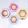 Unfinished Wood Storage Box with Lip Storage Organizer with 7 Slots for Ring Bracelet Necklace Earrings Accessories