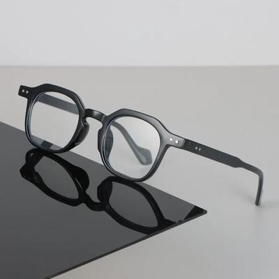 Minimalist Luxury Transparent Glasses Cool Square Frame Eyeglass Women Men Cool Clear Lens Frame Glasses