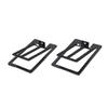 2PCS Tilted Speaker Risers Anti Vibration Pad Aluminum Speaker Stands  Desktop Use