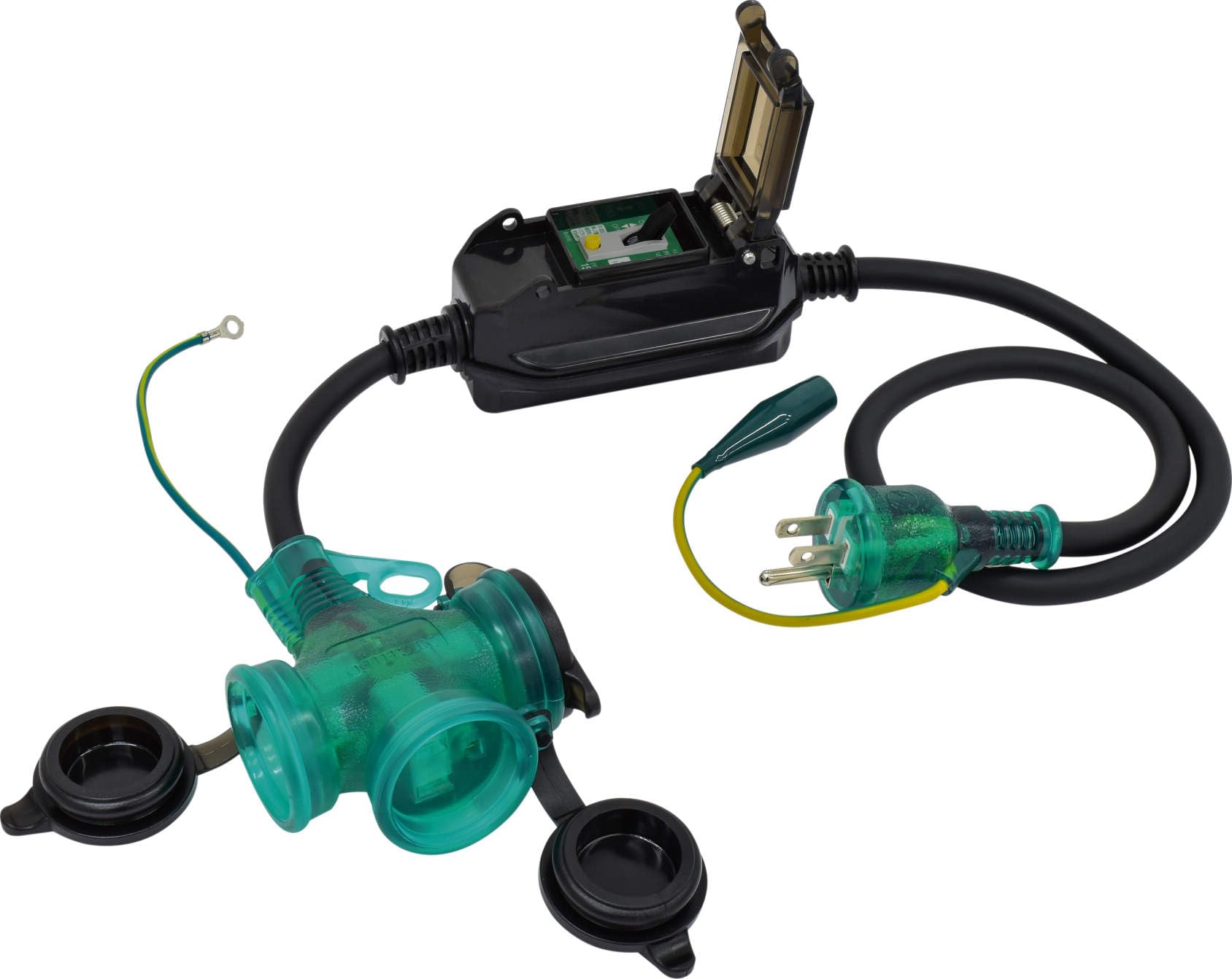 

NICHIDO Rainproof Extension Breaker, Leakage Protection Only, 8352 PBW-EBT-S