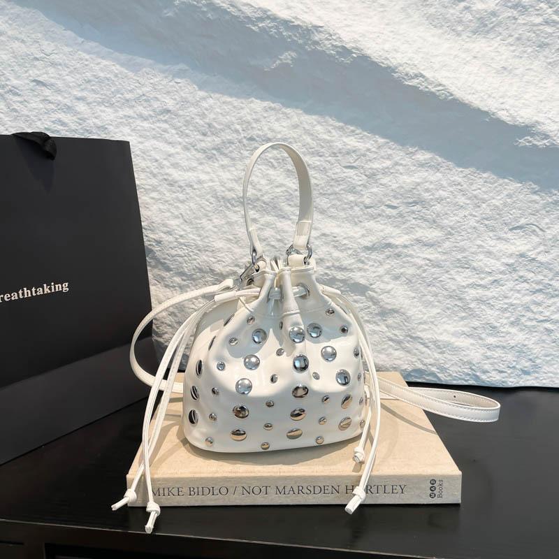 Punk Style Rivet Messenger Bag Women's New Summer Fashion Locomotive Style Shoulder Dumpling Bag