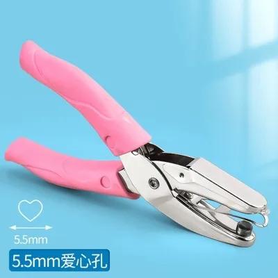Hand held punching machine, circular hole paper punching machine, star shaped heart-shaped circular pattern punching machine (as the picture,1)