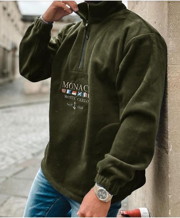 Men's Casual Embroidered Letter Hoodie for Spring, Autumn, and Winter