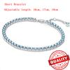 Copper Yellow & Blue Tennis Bracelet For Women Sparkling Pavé Circle Pearl Design Exquisite Gift New Arrival