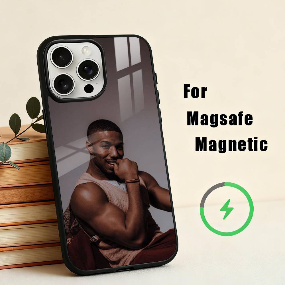 Oscar Actors M-Michael B. J-Jordan Phone Case For iPhone 17,16,15,14,13,12,Plus,Pro,Max for Magsafe Magnetic Wireless Charging