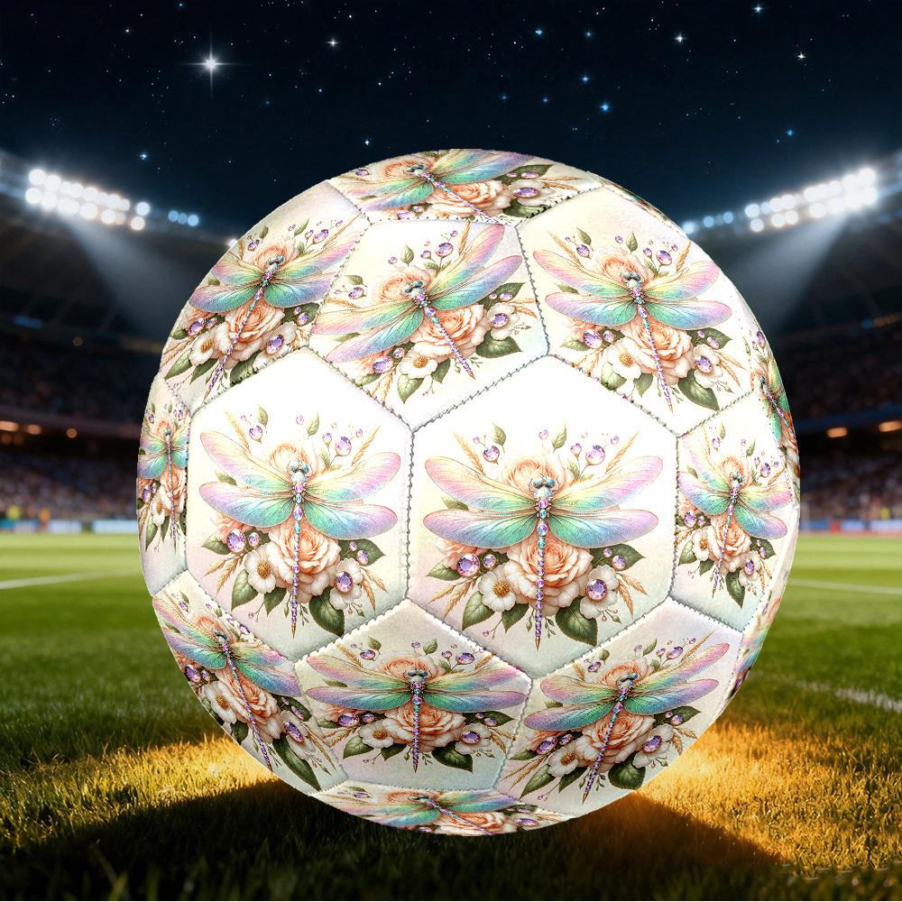 1pc Dragonfly Garden Size 5 Soccer Ball Professional Lightweight Durable Match Training Football Indoor &Outdoor Sports BallTraining Ball Y56