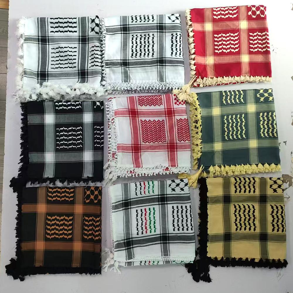 Wysokiej jakości szalik Palestyna Keffiyeh Arabski Kuffiyeh Palestyński Wrap Shemagh Szalik Hidżab Palestyna dla Mężczyzn W magazynie