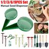 9Pcs Mini Seed Spreader Plastic Seed Sower Spreader Multi-Function Handheld Seed Sower for Planting Vegetables Flowers