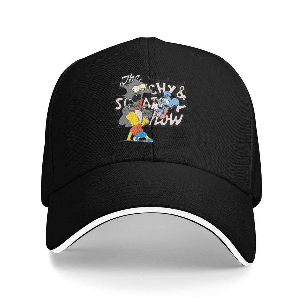 Unisex Baseball Hats The Itchy And Scratchy Show Cartoon Animation Streetwear Sports Baseball Caps Hip Hop Cap Casquette Hats