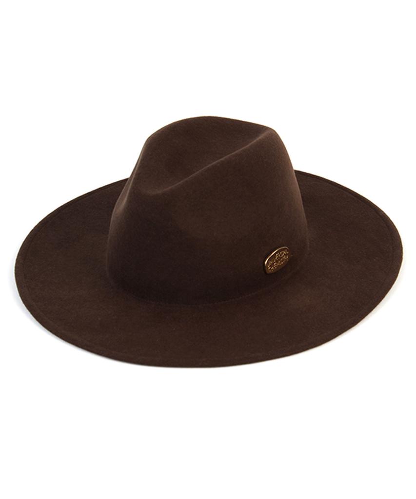 Yunibeosyeolkemiseuteuli Brown Wool Fedora