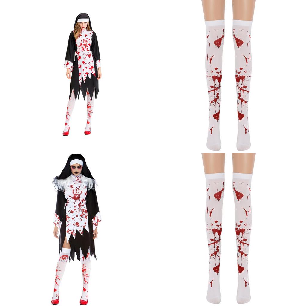 Exquisite Workmanship Horror Nun Costume For Women