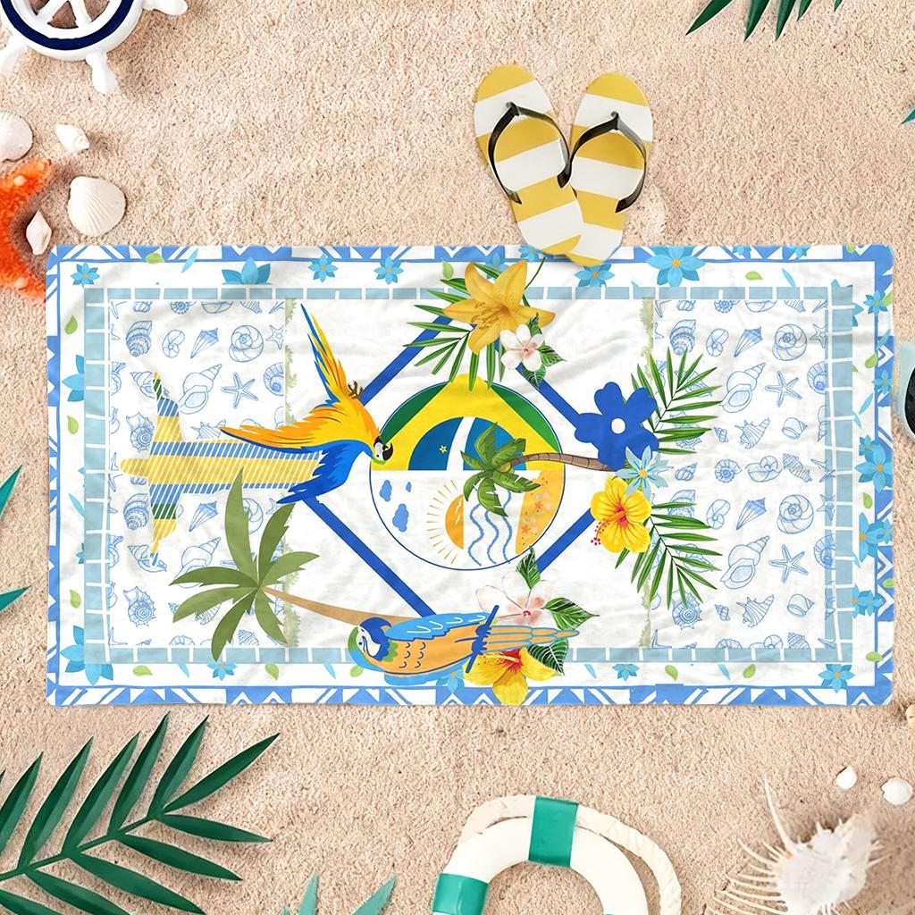 Hawaii Style Beach Towel Brazil Towel Quick-drying Suitable for Beach Gym Yoga Pool Summer Funny Gift for Friends And Family