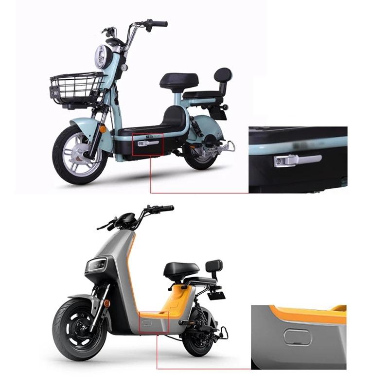 1 Pair Universal Motorcycle Bike Foldable Pedals 5/7cm Rear Seat Foot Support Pad Pedal Rubber Electric Vehicle Rear Foot Pedals