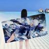 Genshin Impact Furina Focalors Bath Towel Microfiber Soft Water Absorbing Breathable For Kids Decorative Cartoon Beach Towel