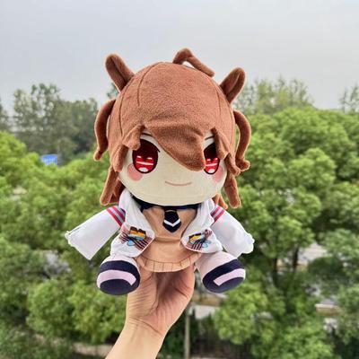 Non-Toxic Treasuringu New Uma Musume Plush Toys Cute Soft Stuffed Dolls Racehorse Children Brown Hair Little Children Plushie Christmas Gifts