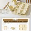 LISM Kinder Keramik 5-Fächer Frühstücksteller Set