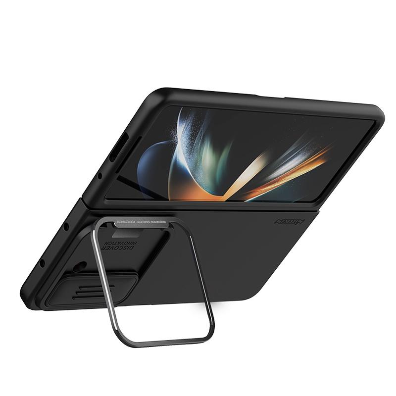 Nillkin CamShield Silky Case For Samsung Galaxy Z Fold 5 Camera Slider Liquid Silicone Shockproof Back Cover