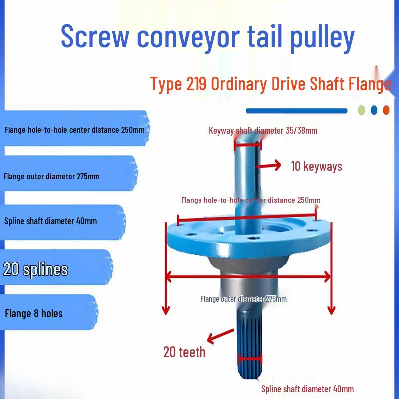 Aokewen Type 219 Screw Conveyor Drive Shaft End Plate