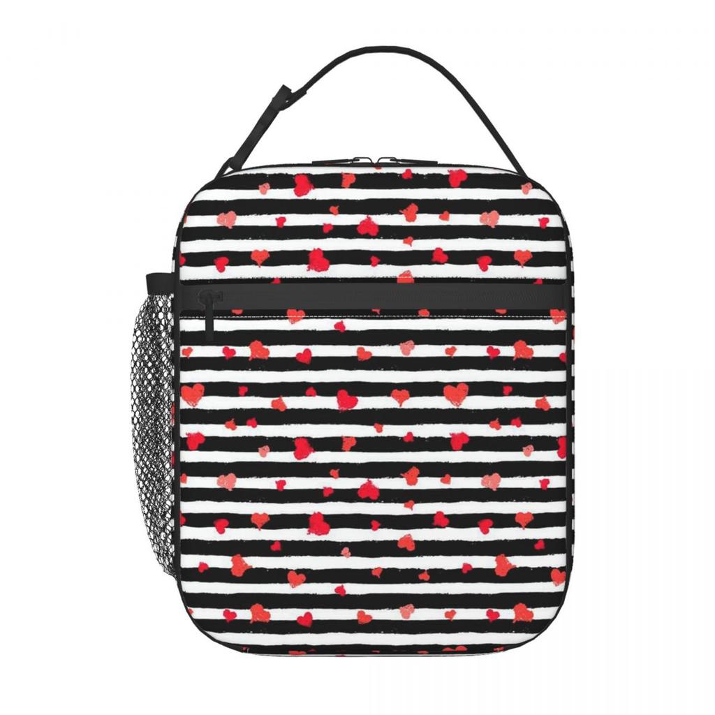 Love Pattern Insulated Lunch Bag for Kids School Cooler Thermal Food Box Tote Leakproof Lunch Boxes Container
