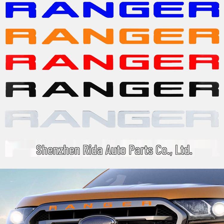 Ford Ranger T8 3D Kühlergrill Buchstaben Logo Aufkleber - Außenmodifikationszubehör