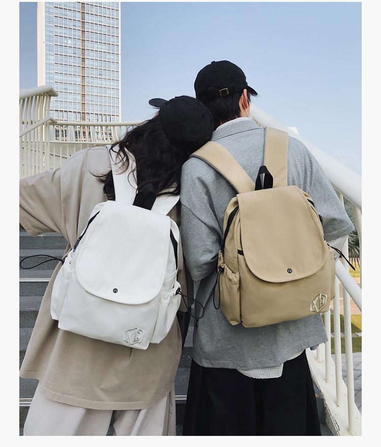 2025 Minimalist Lightweight Backpack: Versatile Flap Shoulder Bag for Outdoor Travel, Unisex Casual Style