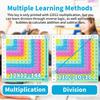 Mathe Multiplikationsspiele Presse-Tabelle Lernspiele für Kinder Mathe-Formeln Lernspielzeug für Schüler Kleinkinder Kinder Jungen Mädchen