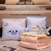Ice Bean Office Hug Pillow & Blanket: Dual-Use Backrest, Foldable Car Nap Pillow, Two-in-One Sleeping Solution