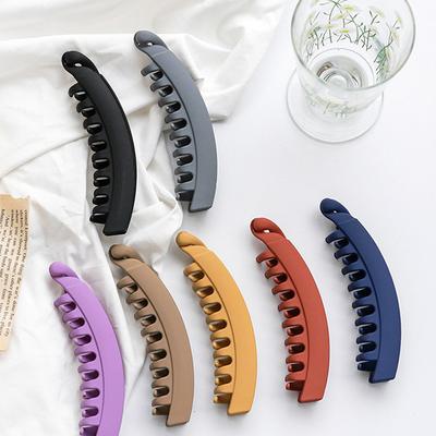 1 Stück Damen Bananen Haarspange Pferdeschwanzhalter Krabbenklauen Haarstyling-Accessoires