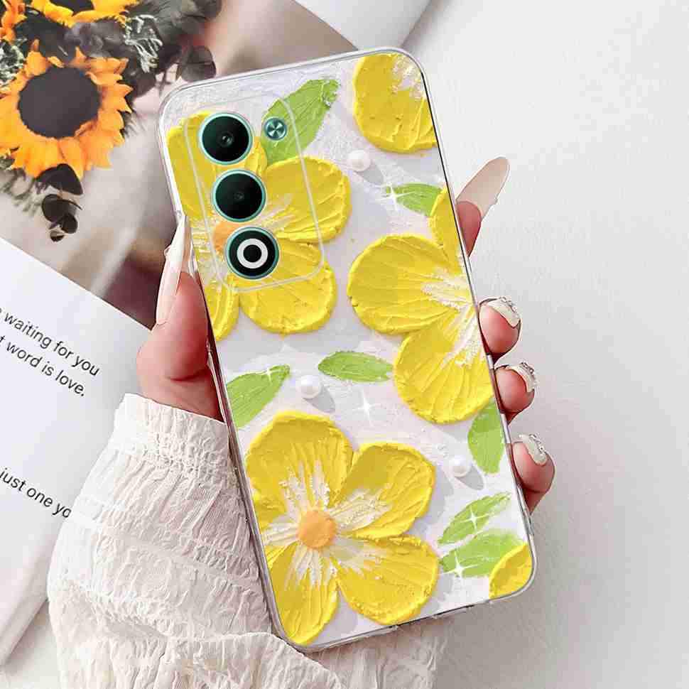 For Oppo A5 5G Global 6.67" Case Fashion Rose Butterfly Soft Silicone TPU Cover For Oppo a5 A5 2025 CPH2735 Phone Casing Coque