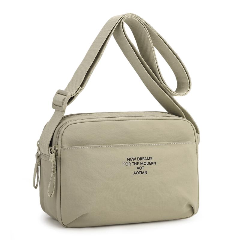 Minimalist Oxford Cloth Crossbody Bag Men Women Casual Functional Daily Outdoor Shoulder Bag