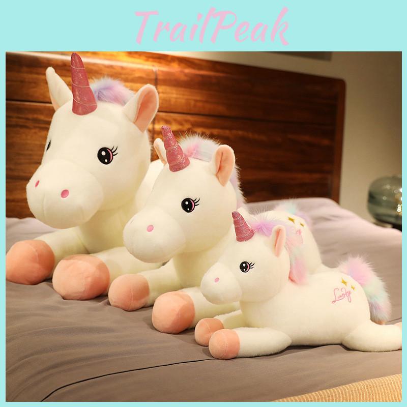 Unicorn Plush Toy Cartoon Stuffed Throw Pillow Doll Soft Cute Kids Xmas Gift