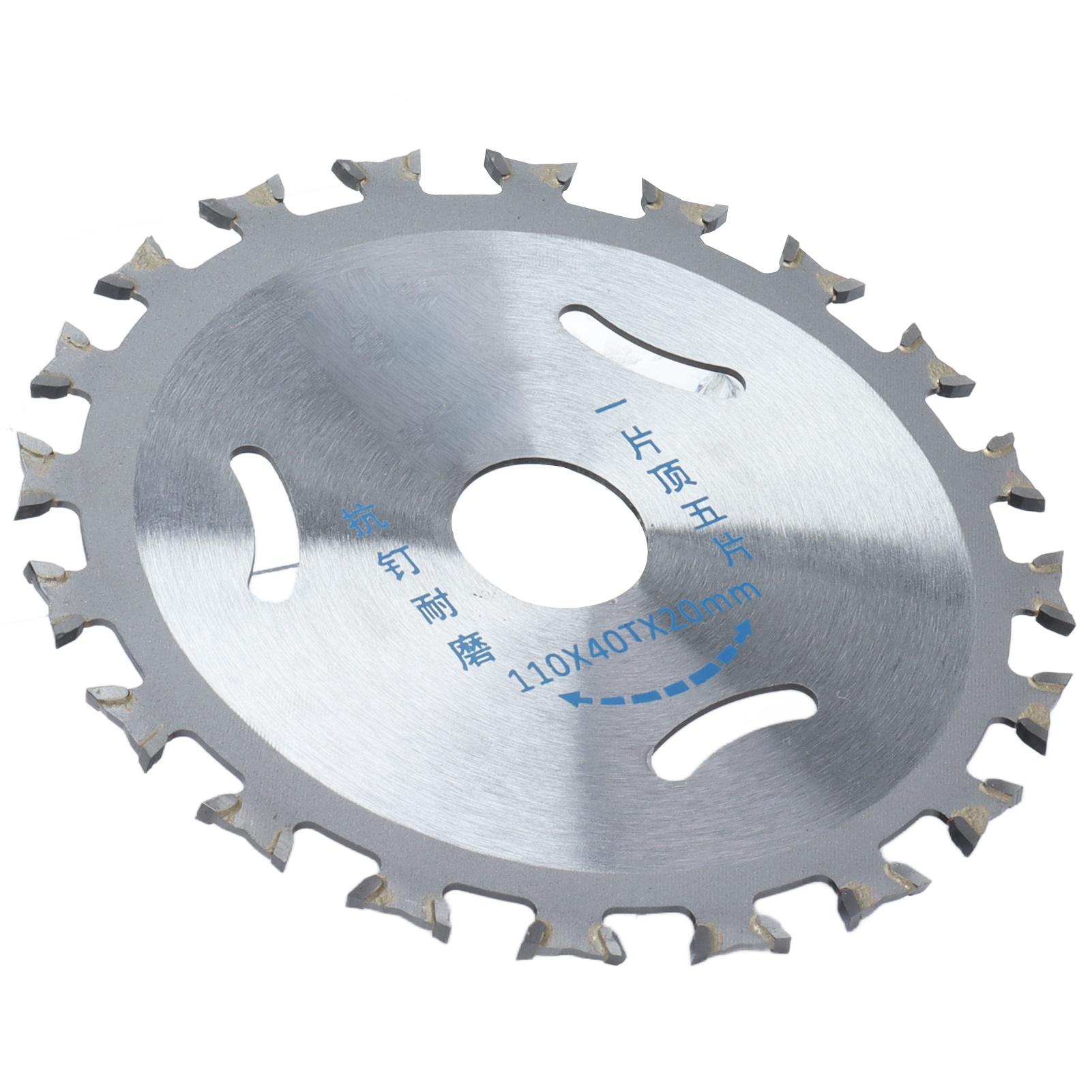 

40T твердосплавный круглый двухсторонний деревообрабатывающий режущий диск с прокладкой 110 мм x 20 мм